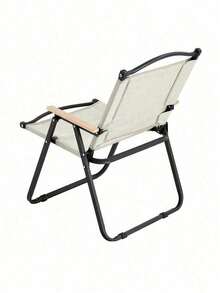 1-Piece Folding Outdoor Chair For Indoor, Outdoor Camping, Picnics, Beach,Backyard, BBQ, Party, Patio, Beige - 米色+牛津+Modern-1 - 查看 6