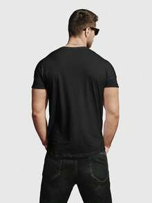 Paris Dream Men's T-Shirt 100% Cotton - màu đen - Xem 2