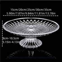 1 peça Bandeja de Servir Transparente em Acrílico Plástico para Lanches, Frutas Secas e Sobremesas - Multicolorido - Ver 7