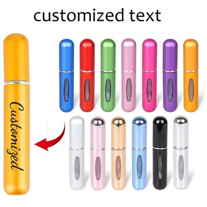 1 pièce Flacon de parfum rechargeable portable avec ventouse, vaporisateur à brume fine, convient pour les cadeaux de Noël, de la Saint-Valentin, pour les couples et les amis