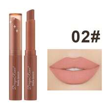 Dragon Ranee Barra de labios nutritiva mate, resistente al agua, crema de labios mate de terciopelo de larga duración para maquillaje europeo y americano - 2# - Ver 3