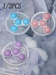 1/3pcs Floating Lint Mesh Bag For Washing Machine, Lint Catcher For Laundry, Pet Hair Remover For Laundry, Reusable Household Hair Filter Bag, Washer Lint Trap Net, Cleaning Supplies, Household Gadgets - Multicolor - View 1