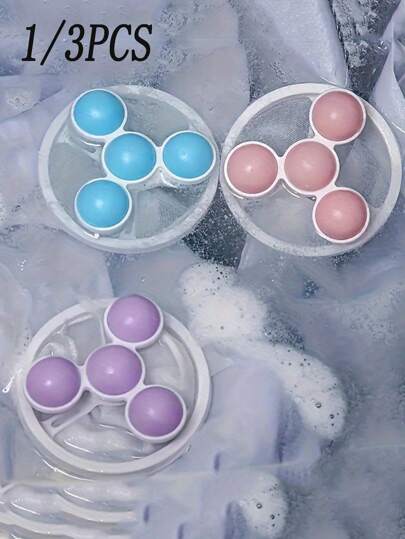 1/3 piezas Bolsa de malla flotante para la lavadora, atrapapelusas para la colada, quitapelo de mascota para la colada, bolsa filtradora de pelo reutilizable para el hogar, red atrapapelusas para lavadora, suministros de limpieza, utensilios del hogar