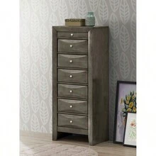 Glory Furniture Marilla G1505-LC 7 Drawer Lingerie Chest, Gray - 灰色+刨花板如圖 - 查看 1