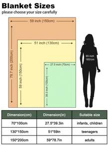 1 peça de cobertor de pelúcia quadrado com estampa de animal natural, estilo aquarela, vaca Highlander fofa, laço azul, macio e quente, uso o ano todo para sala de estar, sofá, poltrona, quarto, viagem, acampamento, presente - Multicolorido - Ver 2
