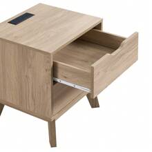 MoolSun Bedroom Furniture - Drawer Slides And Interlocking Pre Assembled, Easy To Assemble, Natural Oak