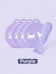 寵物貓狗罐頭蓋密封套裝 + 食物勺 +易拉罐開啟器,帶有保鮮矽膠密封蓋 - 彩色 - 查看 19