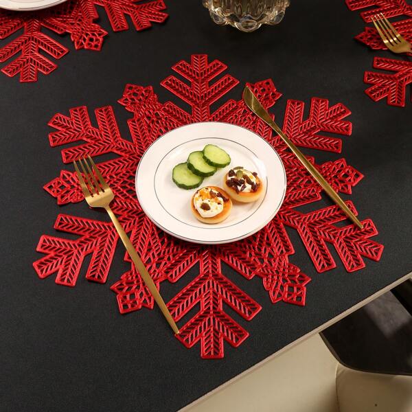 2 peças/4 peças/6 peças de floco de neve de flecha de natal isolamento térmico redondos jogos americanos e bases para copos, tapetes de mesa de jantar de cozinha antiderrapantes à prova de calor, jogos americanos redondos de 15" de diâmetro