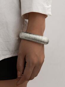 1 Stück übertriebener, modischer, minimalistischer asymmetrischer Metall-Geometrie-Manschetten-Armreif mit mehreren Elementen, multifunktionales und personalisiertes Design mit breit dehnbarem elastischem offenen Armreif, geeignet für Frauen im Alltag, Partys, Ferien, als Geschenk - Gold- und Silberfarbe