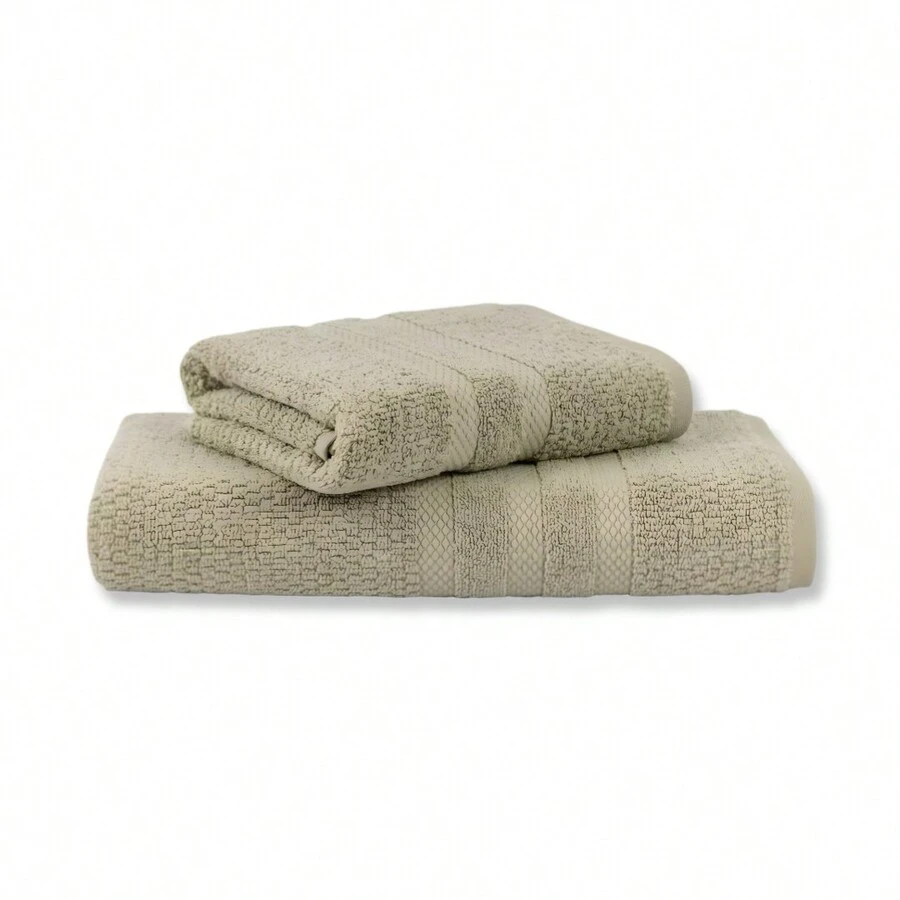 Jogo de Toalha 2 Peças - Banho + Rosto - Vanilla - Super Soft - 100% Algodão - Buddemeyer Cor: Verde 1171 - Verde Limão - Visão 1