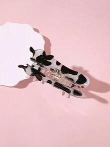 1pc Women Fashion Simple Acrylic Zebra-Patterned Hair Claw Clip - Multicolor - View 2