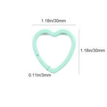 5 pièces Crochet à pression de forme de cœur, pomme, fleur, nœud papillon de couleurs mélangées, porte-clés, fabrication de bijoux DIY, accessoires de sac