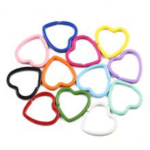 5 pièces Crochet à pression de forme de cœur, pomme, fleur, nœud papillon de couleurs mélangées, porte-clés, fabrication de bijoux DIY, accessoires de sac