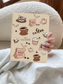 咖啡色 iPad 保护壳,兼容 iPad 10.2 英寸 2021/2020 iPad 第 9/8 代,兼容三星 Galaxy/Tab 保护套,带笔架,支持自动睡眠/唤醒盖 - 彩色 - 查看 5