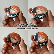 1个排球少年动漫角色徽章，音驹制服背包胸针配饰，TORU同人图，翔阳酷女孩宅男背包徽章，万圣节礼物 万圣节配饰 教师节饰品 服装配饰 包包挂饰 办公配饰 圣诞节男士礼物 包包别针 - 彩色 - 查看 6