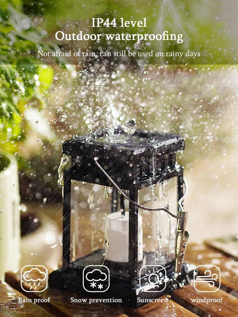 Solar Powered LED Star Copper Wire Light, Waterproof Outdoor Hanging