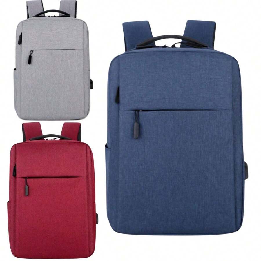 Backpack Laptop School Bag Anti-Theft Waterproof College Work Male Female - 彩色 - 查看 1