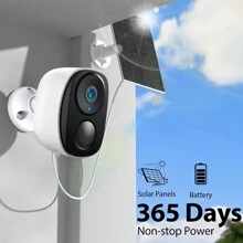 sansco Solar Security Cameras Wireless Outdoor 4 Pack - Battery Powered 4MP Video Surveillance Cameras For Home Security & Monitor, Full Color Night Vision, PIR Motion Detection, Two Way Audio - 白色 - 查看 3