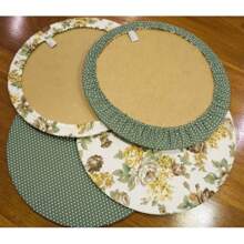 Kit Sousplat 35x35 Cru Circulo Base MDF 2.5mm - Decoração de Mesa, Artesanato, Supla, Suplat, Disco Redondo, Porta Prato, Jogo Americano, MDF Crú Corte a Laser, Base Perfeita para Proteção e Estilo