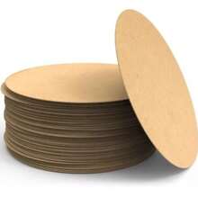 Kit Sousplat 35x35 Cru Circulo Base MDF 2.5mm - Decoração de Mesa, Artesanato, Supla, Suplat, Disco Redondo, Porta Prato, Jogo Americano, MDF Crú Corte a Laser, Base Perfeita para Proteção e Estilo