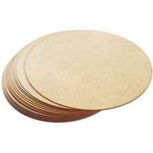 Kit Sousplat 35x35 Cru Circulo Base MDF 2.5mm - Decoração de Mesa, Artesanato, Supla, Suplat, Disco Redondo, Porta Prato, Jogo Americano, MDF Crú Corte a Laser, Base Perfeita para Proteção e Estilo