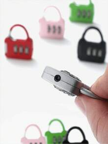 1套行李箱锁挂锁，彩色塑料壳锁锌合金小锁，迷你彩色锁带钥匙，适用于行李箱和行李箱，金属钥匙挂锁，适用于学校体育馆教室配对游戏旅行背包，便携式行李箱锁，适用于旅行、储物柜和度假手提箱，彩色塑料挂锁，适用于学生、背包、日记本和储蓄罐 - 彩色 - 查看 2