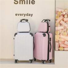 1 件行李保护套，适用于 24 英寸万向轮行李箱，硬壳旅行拉杆箱带密码锁，大容量，适用于男女旅行箱行李箱旅行箱旅行行李袋，适用于学校学校配件学校用品 - 玫瑰紅 - 查看 7