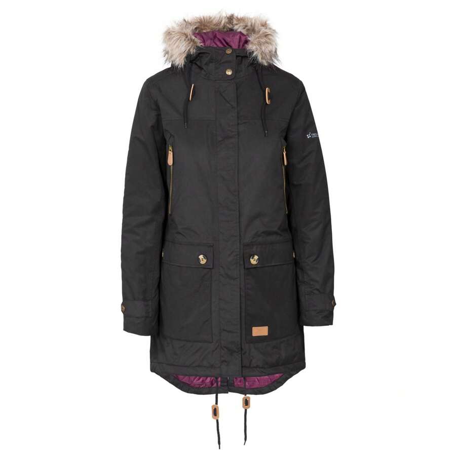 Trespass Womens/Ladies Clea Waterproof Parka (Black) - Black - View 1