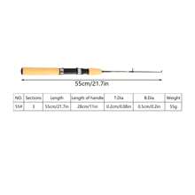 1 件便携式冰钓竿，迷你冬钓旋转竿，虾竿，手柄舒适，性能稳定，使用方便，携带方便，钓鱼装备，钓鱼配件