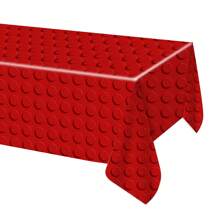 1pc Brick Tablecloth - 54"X108" - Building Block Party, Player Birthday Party Supplies, Building Block Birthday, Birthday Party Decorations