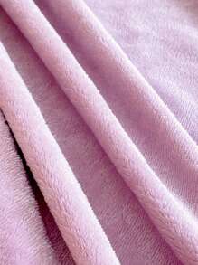 1 Tấm Ga Trải Giường Trẻ Em Màu Trơn Siêu Mềm Bằng Nhung Sữa Màu Trơn - Tấm Bảo Vệ Nệm Trẻ Em Thoải Mái Và Ấm Áp, Thích Hợp Cho Bộ Đồ Giường Trẻ Em Mùa Thu Và Mùa Đông - Màu tím - Xem 5