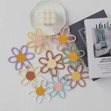 1 pièce Jouet de dentition en silicone pour bébé, Forme de fleur, Facile à nettoyer et à stériliser à haute température, Convient à une utilisation quotidienne