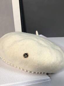 Knitted Earmuff Hat For Women, Warm Fleece Thickened Windproof Trapper Hat, Korean Style, Autumn/Winter Christmas