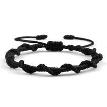 1 chiếc vòng tay thắt nút Skylark đỏ trắng xanh cổ điển thủ công có thể điều chỉnh cho nam nữ tình bạn thời trang trang sức đeo tay quà tặng - Nhiều màu - Xem 14