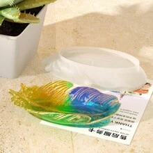 1 pieza Molde de silicona en forma de pluma - Bandeja para yeso, cemento, resina, joyería DIY, diseño único, multiusos - Perfecto para artesanos y amantes de la joyería