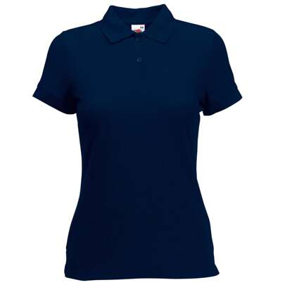 Fruit of the Loom Womens/Ladies Lady Fit Short-Sleeved Polo Shirt (Deep Navy)