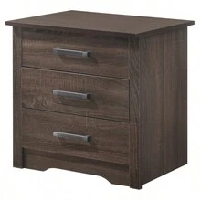 Glory Furniture Hudson G028-N RTA Nightstand, Wenge - Brown + Ván dăm như hình - Xem 2