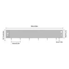 Steel Lawn Edging, 5PCS Metal Landscape Edging, 5"X39" Garden Edging Border, Flexible Steel Landscape Border, 16.25 Ft Length Landscaping Metal Edging, Gray Lawn Edge For Garden Yard - Grey - View 2