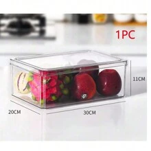 PET 透明冰箱收纳盒，S/M/L 尺寸单独出售，3 件/14 件套装，塑料容器，冰箱收纳隔板收纳盒圣诞礼物 - 彩色 - 查看 11