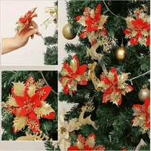 10 CÁI Hoa Trạng Nguyên Lấp Lánh Nhân Tạo Trang Trí Giáng Sinh Hoa Trang Trí Và Hoa Trạng Nguyên Lấp Lánh Trang Trí Cho Đám Cưới - Vàng Sâm Banh Quà Tặng Tốt Nhất Trang Trí Nhà Trang Trí Giáng Sinh Trang Trí Phòng Giáng Sinh Mùa Đông Trang Trí Giáng Sinh Quà Tặng Giáng Sinh Trang Trí Giáng Sinh - Nhiều màu - Xem 5