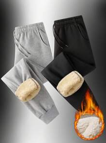 男友风男士羊毛裤，冬季男友风男士长裤，加厚运动裤，户外长裤，男友风男士羊毛运动裤，外套保暖裤