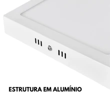 12w Led Ceiling Panel Surface Mounted Square Round Light Fixture Cold White 6500K - 冷白方塊 - 查看 3