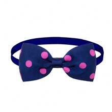 1pc Solid Color Pet Bow Tie, Black/Gold/Red/Green/Blue Pet Accessories, Bow Tie For Daily Use Of Cats And Dogs - Black - View 24