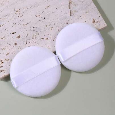 2/5/10/20/50/100个装柔软天鹅绒圆形粉扑，专为面部轮廓修饰、眼部及边角上妆而设计，可用于粉底液混合，适合所有肤质。用途广泛，价格实惠，可用于化妆、房间装饰、梳妆台、旅行、卧室等。也可用于化妆配件、粉扑、美妆蛋、粉扑、化妆海绵等。此外，它也是圣诞礼物、化妆品、化妆工具、廉价好物、礼品、女士礼品、圣诞礼物、赠品、旅行必备品等。