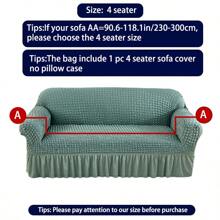 1 Vỏ bọc ghế sofa bằng gạc bong bóng với kiểu váy co giãn cao Bốn mùa Vỏ bọc ghế sofa dạng lưới bong bóng phổ biến cho thú cưng Chống bẩn Dễ dàng lắp đặt Tấm bảo vệ ghế sofa - màu xanh lá - Xem 17