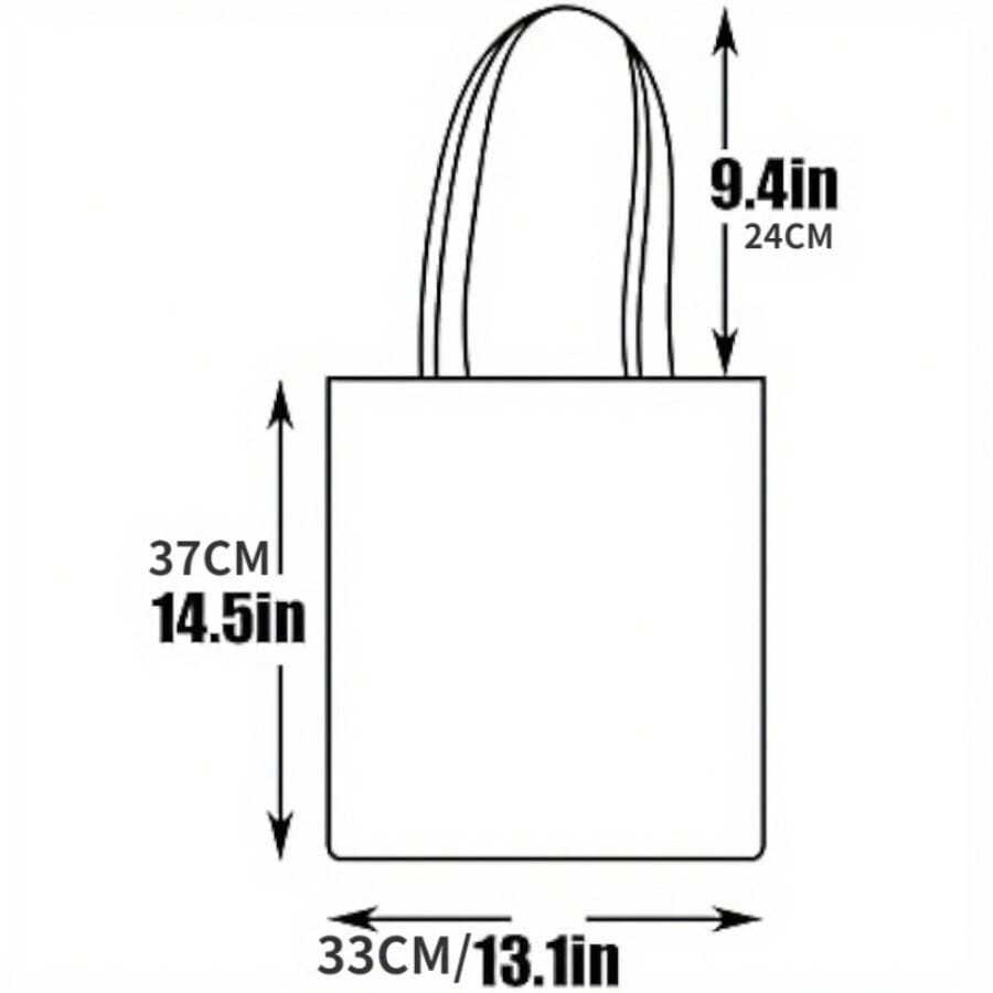 Women's Cute Canvas Handbag Machine Washable And Reusable Suitable For