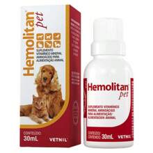 Hemolitan Pet Drops Vetnil 30ml Supplement For Dogs Cats Liquid Vitamins - 紅白色 - 查看 1