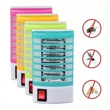 Luz Noturna Elétrica Mata Insetos Pernilongos Moscas Bivolt - Multicolorido - Visão 3