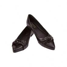 Women's Pointed Toe Napa Pumps Charme Footwear - màu đen - Xem 1