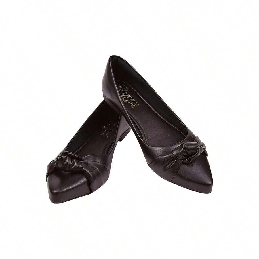 Women's Pointed Toe Napa Pumps Charme Footwear - màu đen - Xem 1